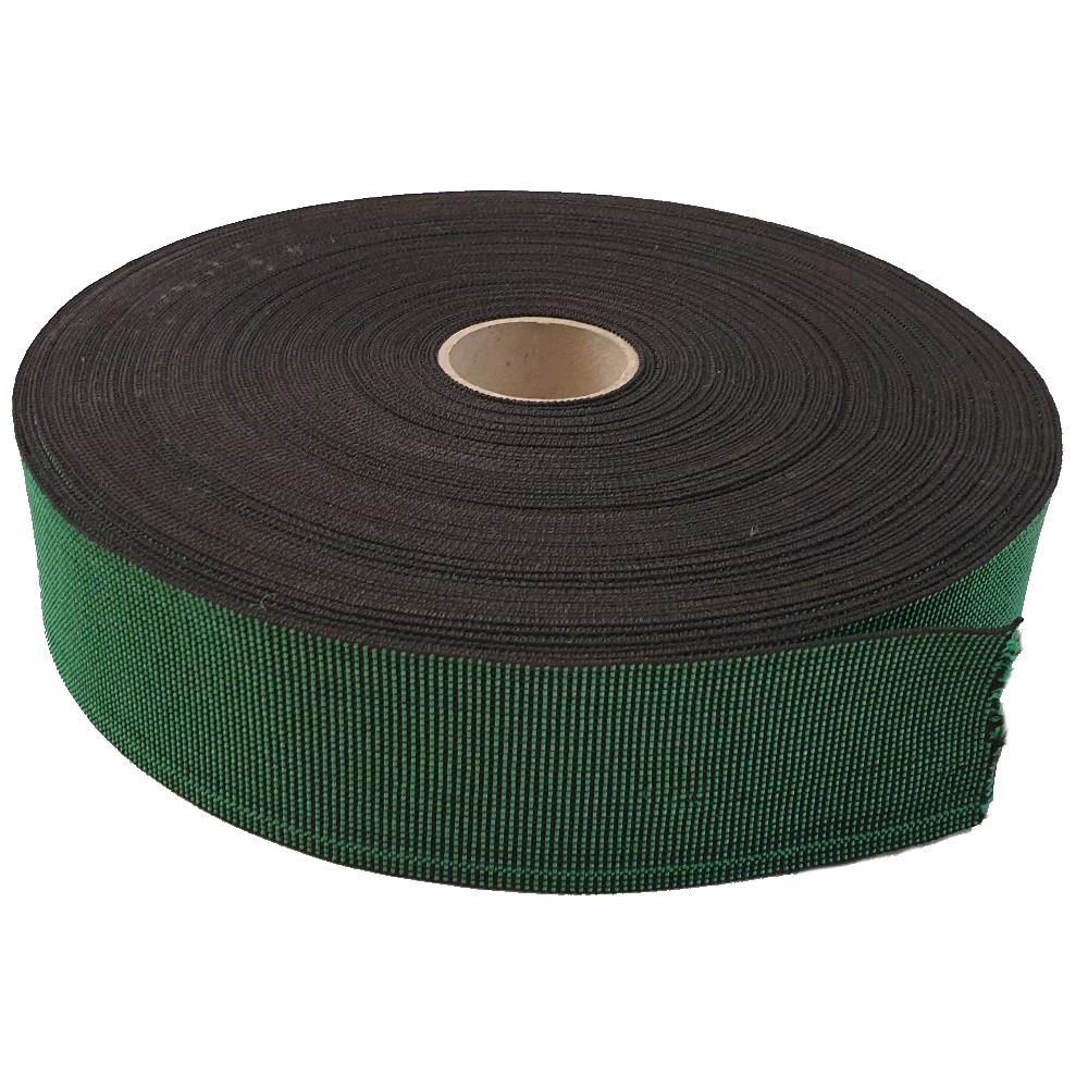 Gummigurt 100% ausziehbar, 60 mm, 1 Streifen, grün, Rolle(n) 50 m, für Rücken/Lehne, Polstergurt