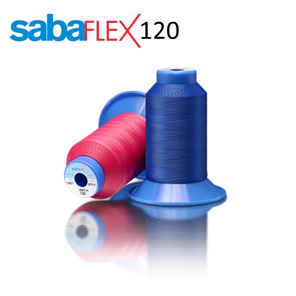 SabaFlex 120, 1.500 m (Tex 27), dehnbarer PPT Faden, VE 1 Rolle(n), UV 5 Rollen SabaFlex 120, 1.500 m (Tex 27), dehnbarer PPT Faden, VE 1 Rolle(n), UV 5 Rollen
