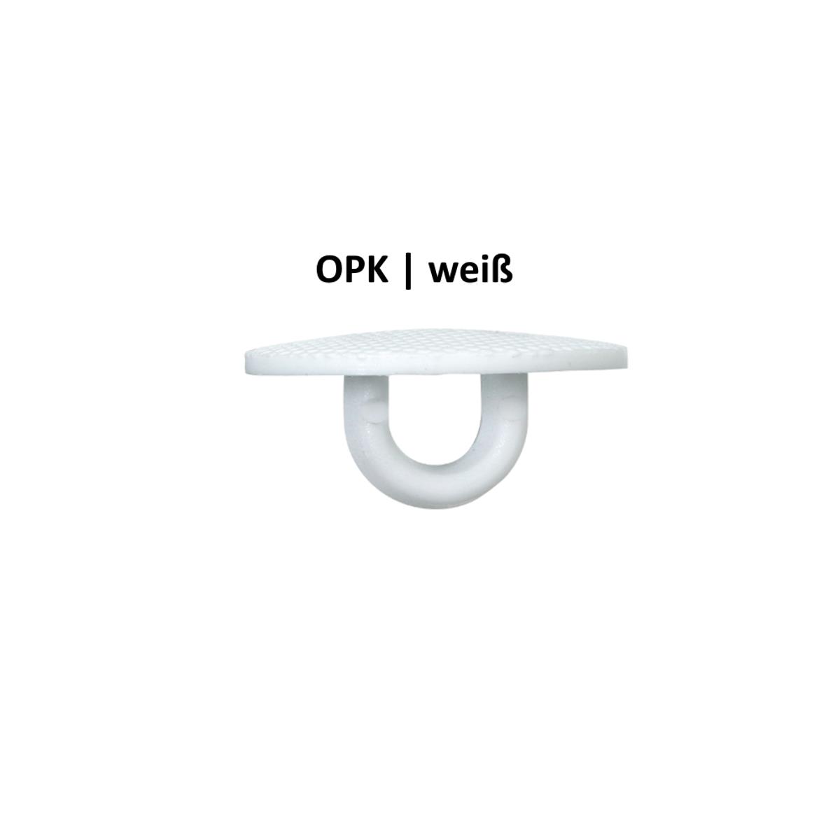 Astor-Gegenknöpfe mit Öse, (OPK) Plastikblindknöpfe, weiß, 1000 Stück, 5910230