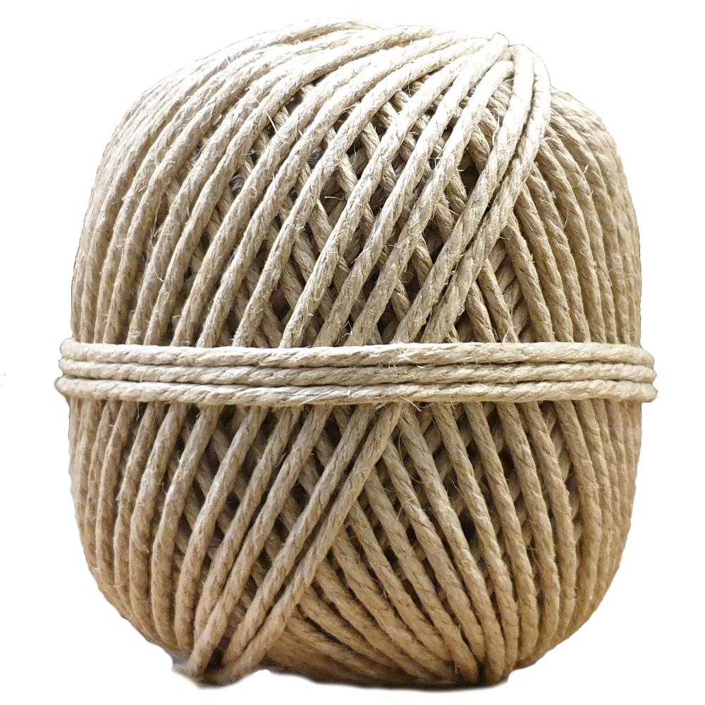 Schnürfaden 3-fach LH Langflachs, Knäuel 500 g, natur, VE 1 Knäuel, UV 10 Stück