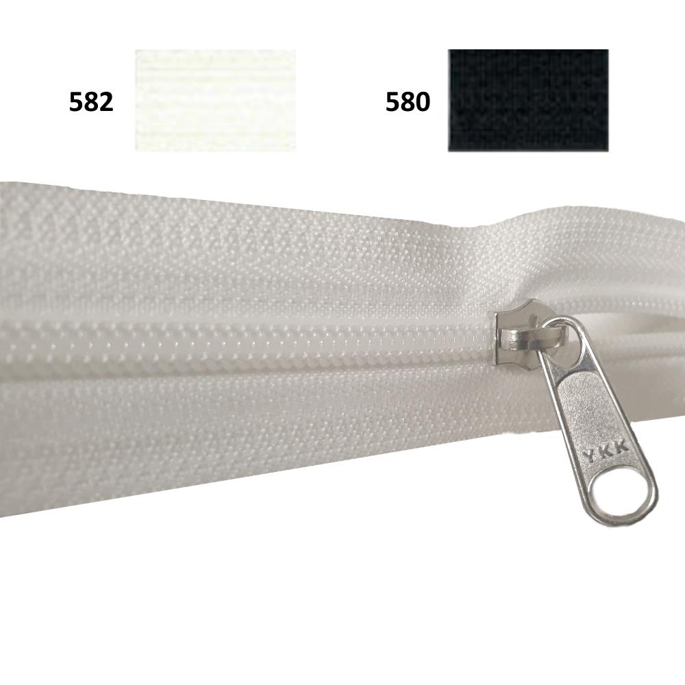 YKK Reißverschluss 3er Kette, 3 mm, endlos, Spirale, VE je lfm (UV Rolle 50m/200m), Typ 3mm