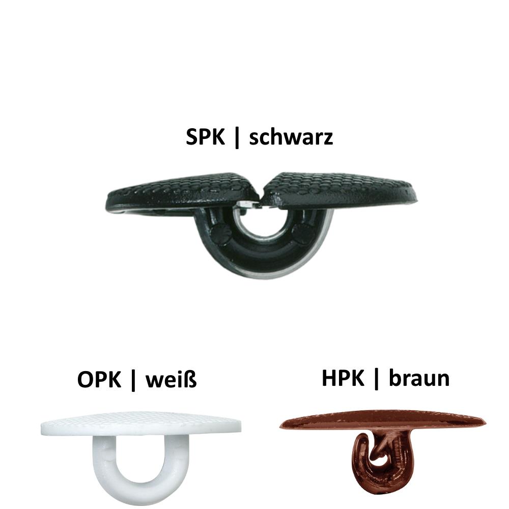 Astor-Gegenknöpfe mit Schlitz, (SPK) Plastikblindknöpfe