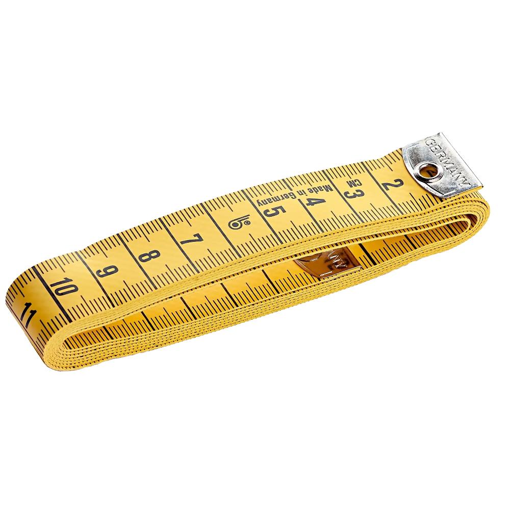 Maßband Profi Fiberglas mit Öse, 150 cm, gelb, VE 1 Stück, UV 10 Stück (282671)