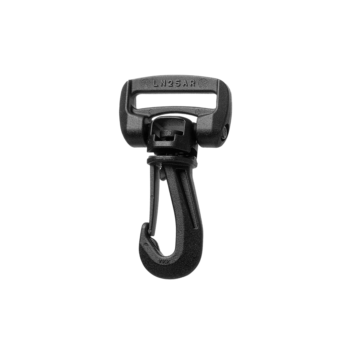 YKK Karabinerhaken Kunststoff, Gurtbreite 38 mm, drehbar 360 Grad, LN-AR1 / LN38AR1, je Paket(e), 100 Stück