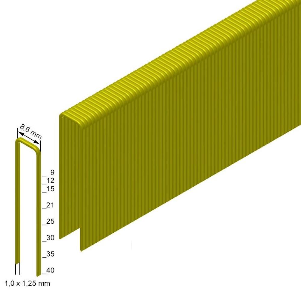 Prebena Heftklammern Typ H, CNKHA -verzinkt,geharzt, VE 3,1 mill