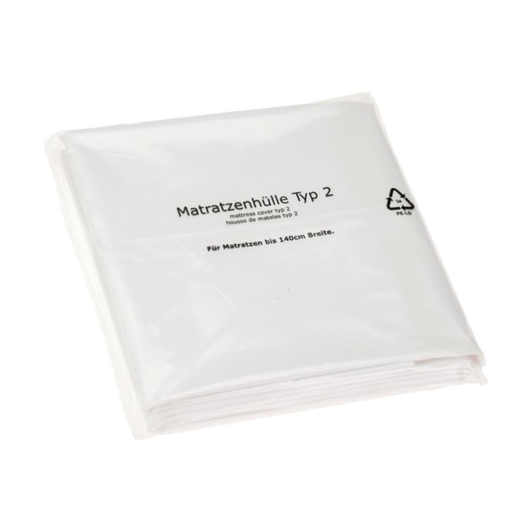 Matratzenhülle Typ 2 - 170 cm x 235 cm, Transportschutzfolie, weiß