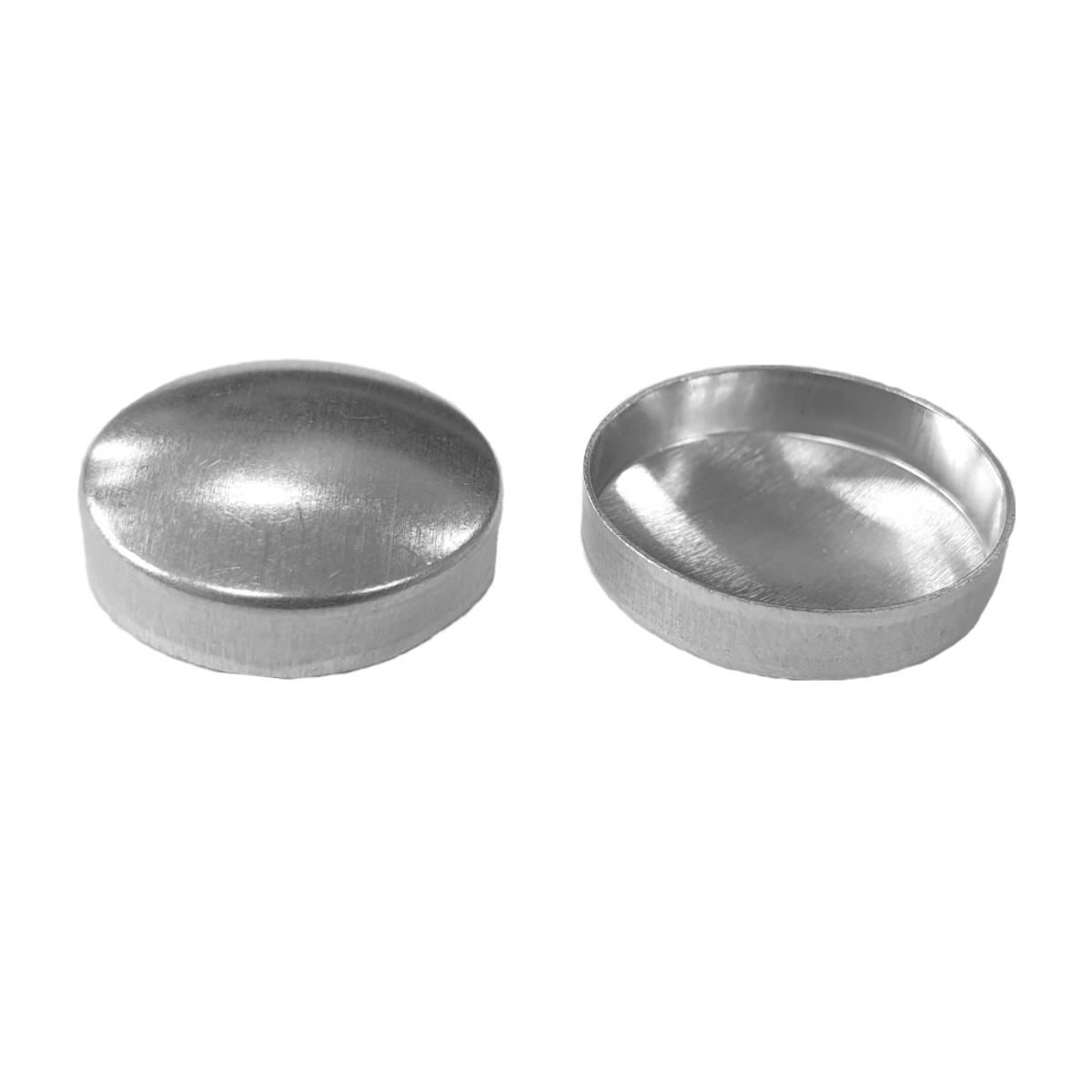 Astor Knopfoberteile 44 Linie, rostfrei (OB NR H), aluminium (hell), 1000 Stück, 5896144