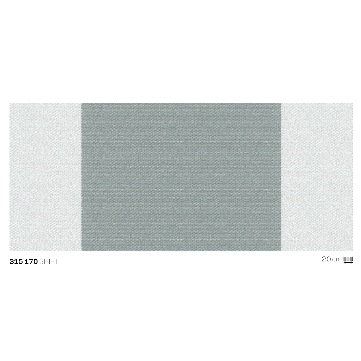 Markisenstoff Elements 120cm, Uni weiß, 290g/m2, 100% PES wasserdicht mit UV-Schutz, VE 1 lfm, Rolle ca. 60m
