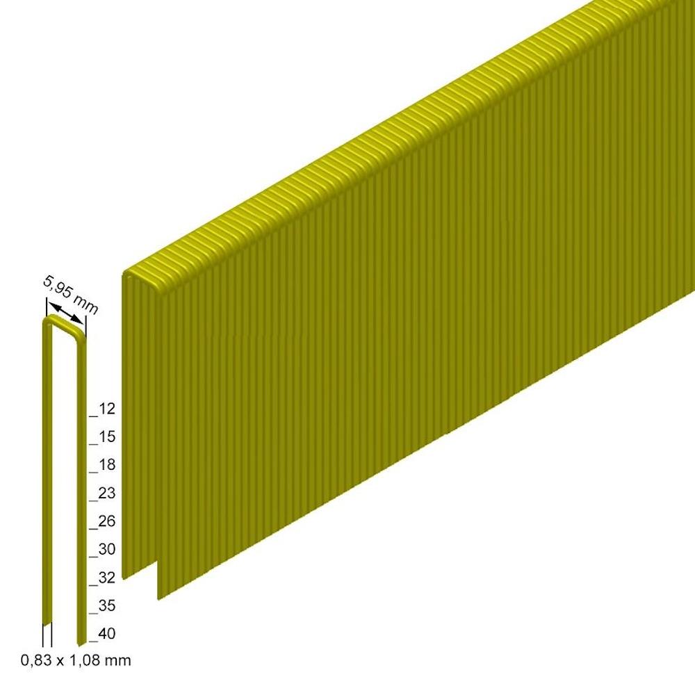 Prebena Heftklammern Typ ES, CNKHA - verzinkt, geharzt, VE 8 mill