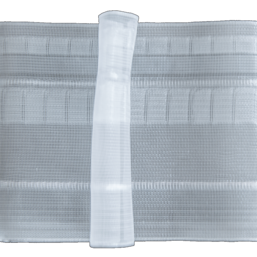 Gardinenband 90 mm, 1er Falte, 6004 transparent, VE 1 lfm, UV 100 m, Faltenabstand 90 mm