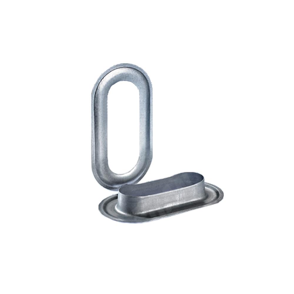 Ovalösen mit Scheibe, verzinkt, 42 x 22 mm, VE 100 Stück (01.0242.01)