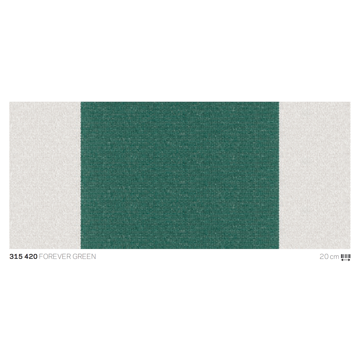 Markisenstoff Elements 120cm, Uni weiß, 290g/m2, 100% PES wasserdicht mit UV-Schutz, VE 1 lfm, Rolle ca. 60m