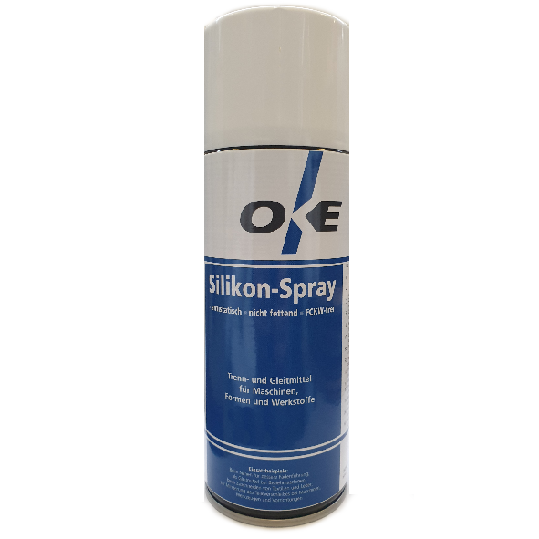 OKE Silikon Spray, 400 ml Dose, Trennmittelspray, UV 12 Dosen