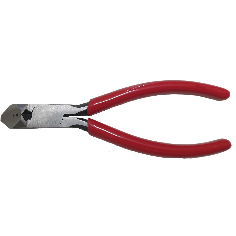 Astor Polster Spitz-Schrägschneidezange N, mit Kantendrahtschneide, 160 mm, flache Backen, spitz