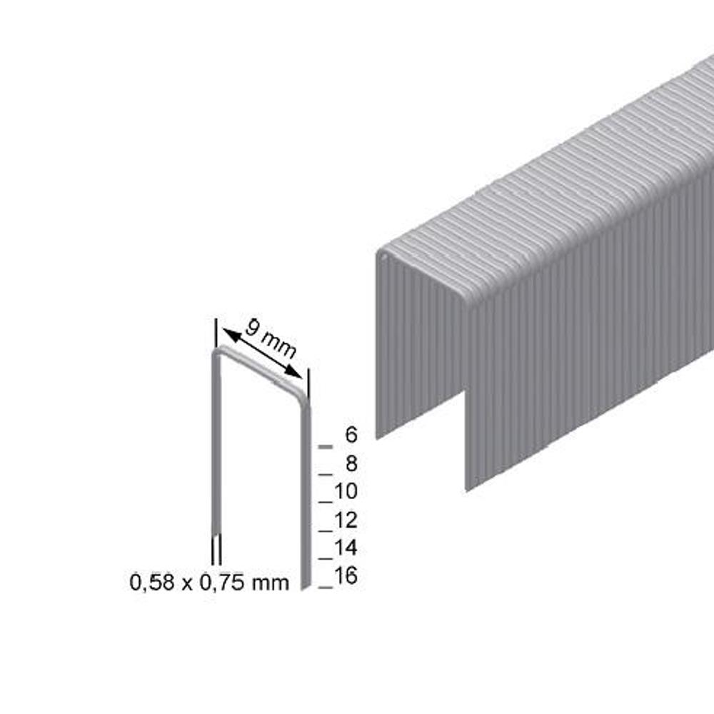 Prebena Heftklammern Typ V 71/, CNK - verzinkter Stahl, VE 17,54 mill
