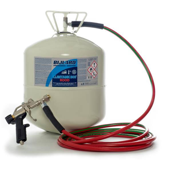 Set: Bijlard 803 Tank, rot, 19 Liter, mit Pistole und Schlauch Set: Bijlard 803 Tank, rot, 19 Liter, mit Pistole und Schlauch