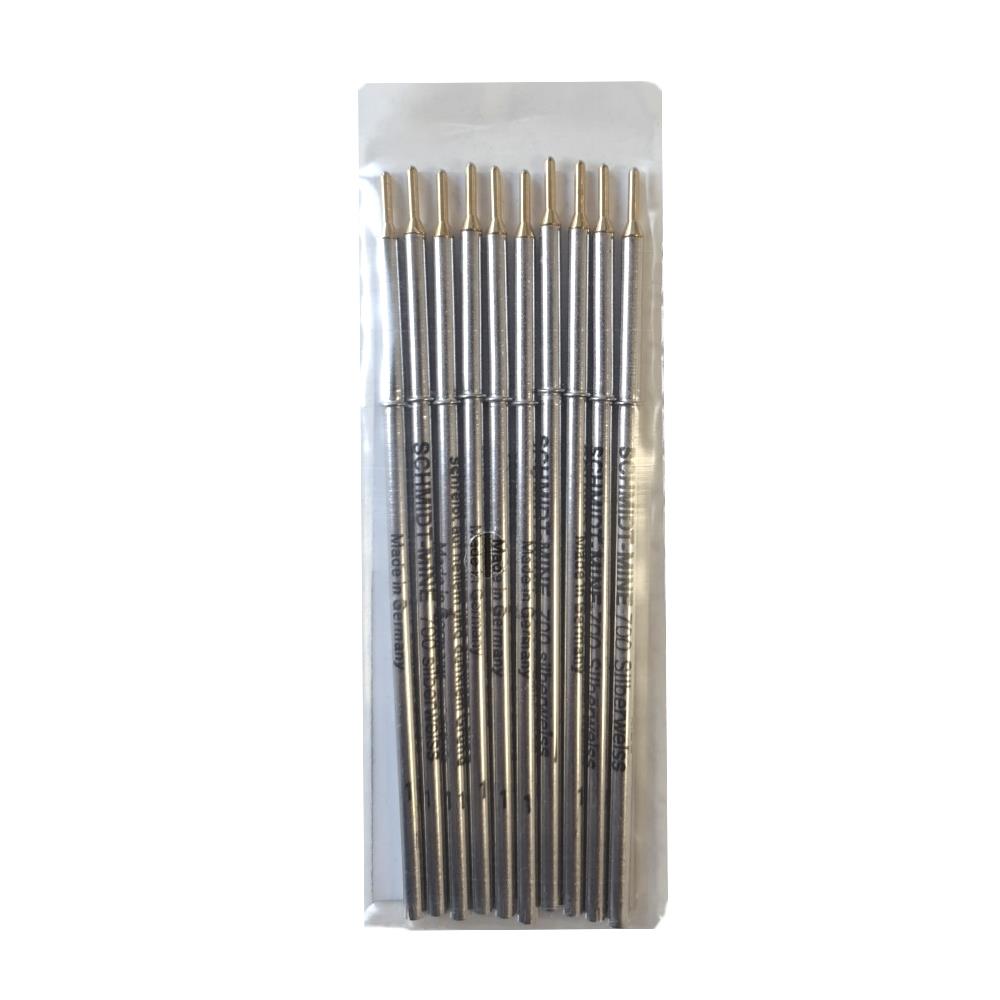 Ersatzminen (10 Stück) für Silberstift 700, VE 10 Stück, UV 100 Paket