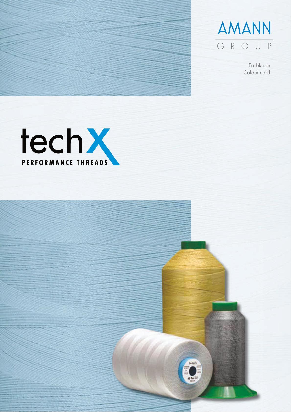 Amann Farbkarte, Garn techX - Tenara Amann Farbkarte, Garn techX - Tenara