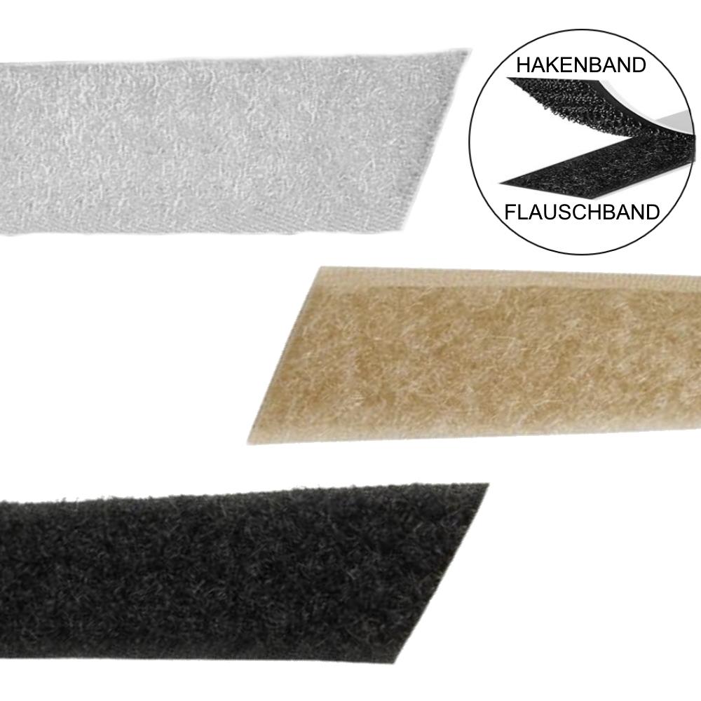Velour-Flauschband, zum aufnähen (mit Haken-Haftband kombinierbar) - eine Hälfte vom Klettband