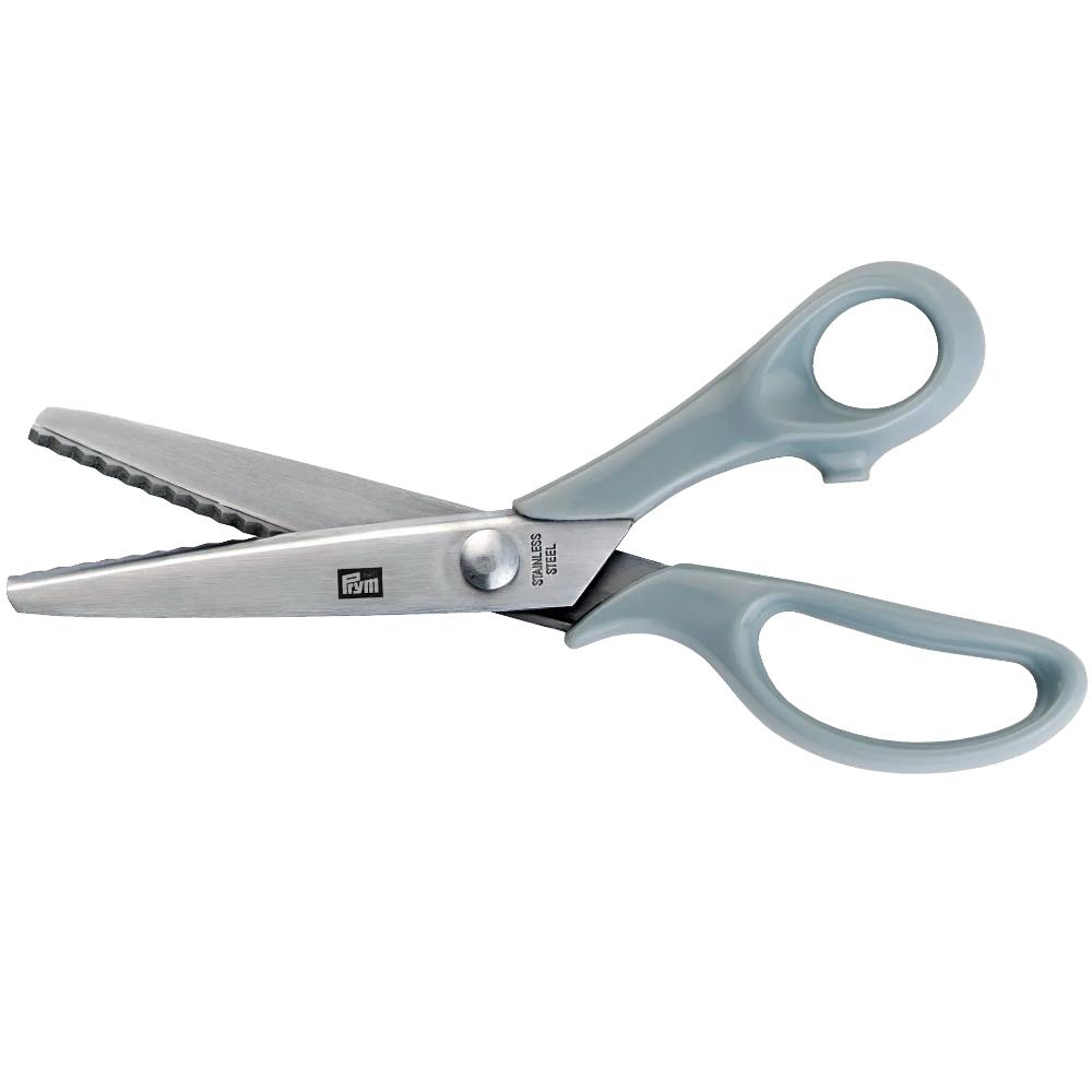 Prym UNIVERSAL Zackenschere 8 1/2 Zoll 22 cm, grauer Griff Prym UNIVERSAL Zackenschere 8 1/2 Zoll 22 cm, grauer Griff