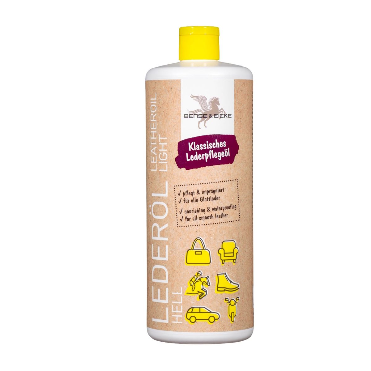 Lederöl hell, 1000 ml, VE 1 Stück, Lederpflege