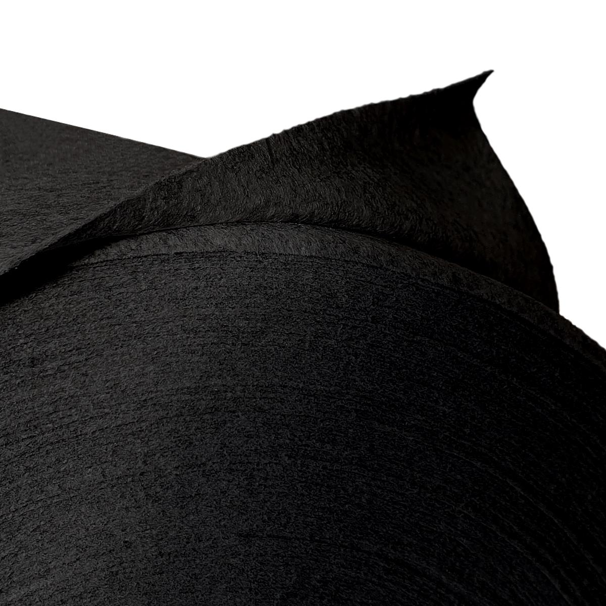 Spannvlies WL 150 g/m2, 150 cm, schwarz, VE Rolle 100m, festes Futtervlies, Nadelvlies, Poly-Gewebe