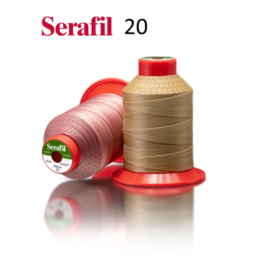 Serafil 20, 600m (Tex 135), braun (0182), VE 1 Rolle(n), UV 5 Rollen