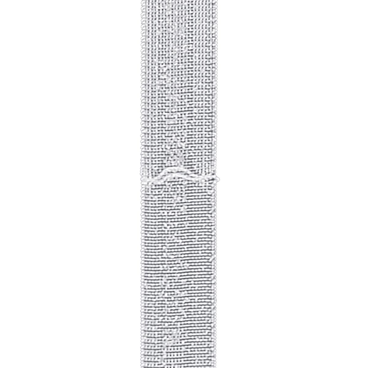 Raffrolloband 18mm mit Querschlaufen, 6661 transparent, zum Vorheften, VE 1 lfm, UV 200 m
