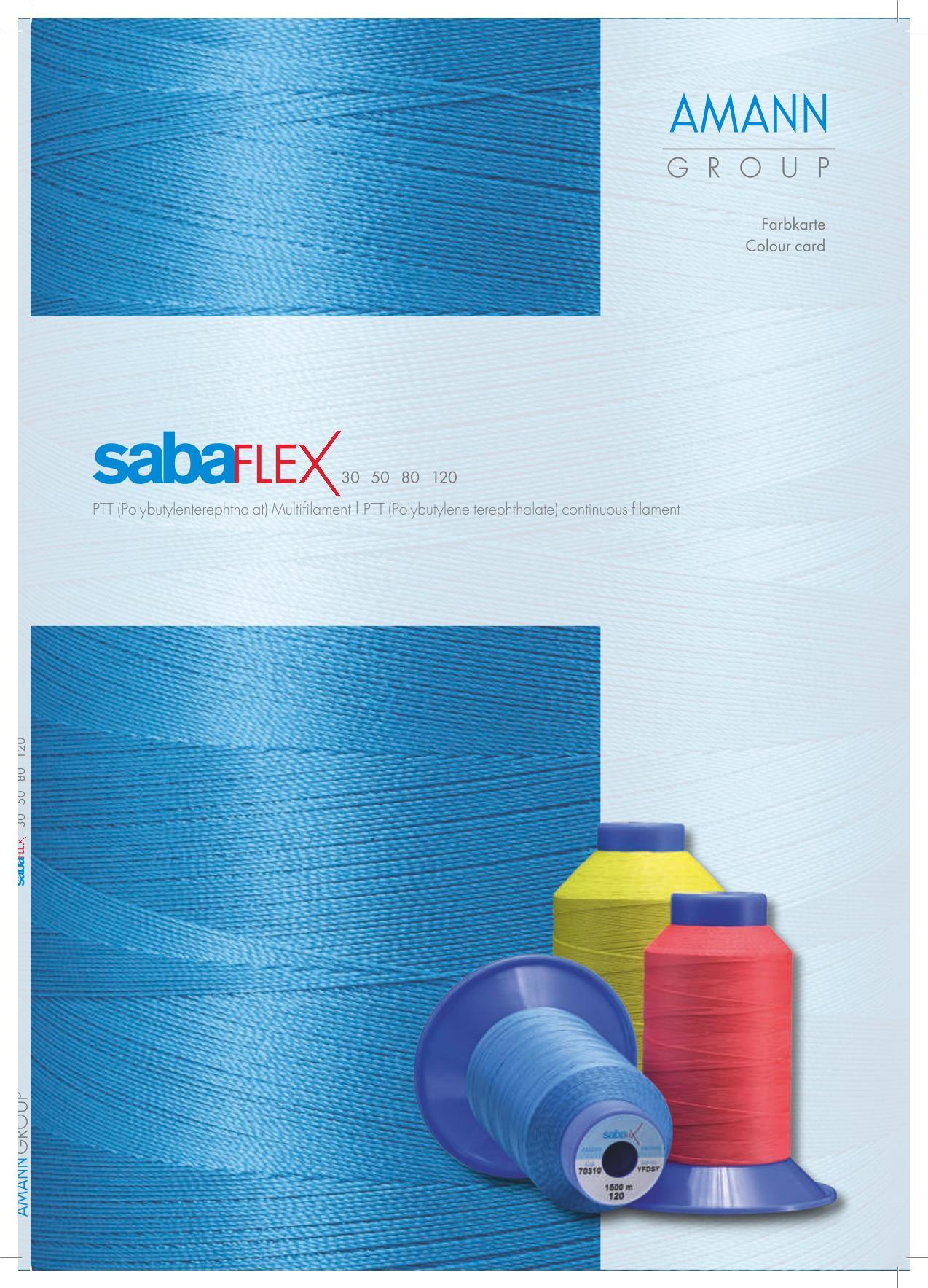 Amann Farbkarte, Garn Sabaflex Amann Farbkarte, Garn Sabaflex