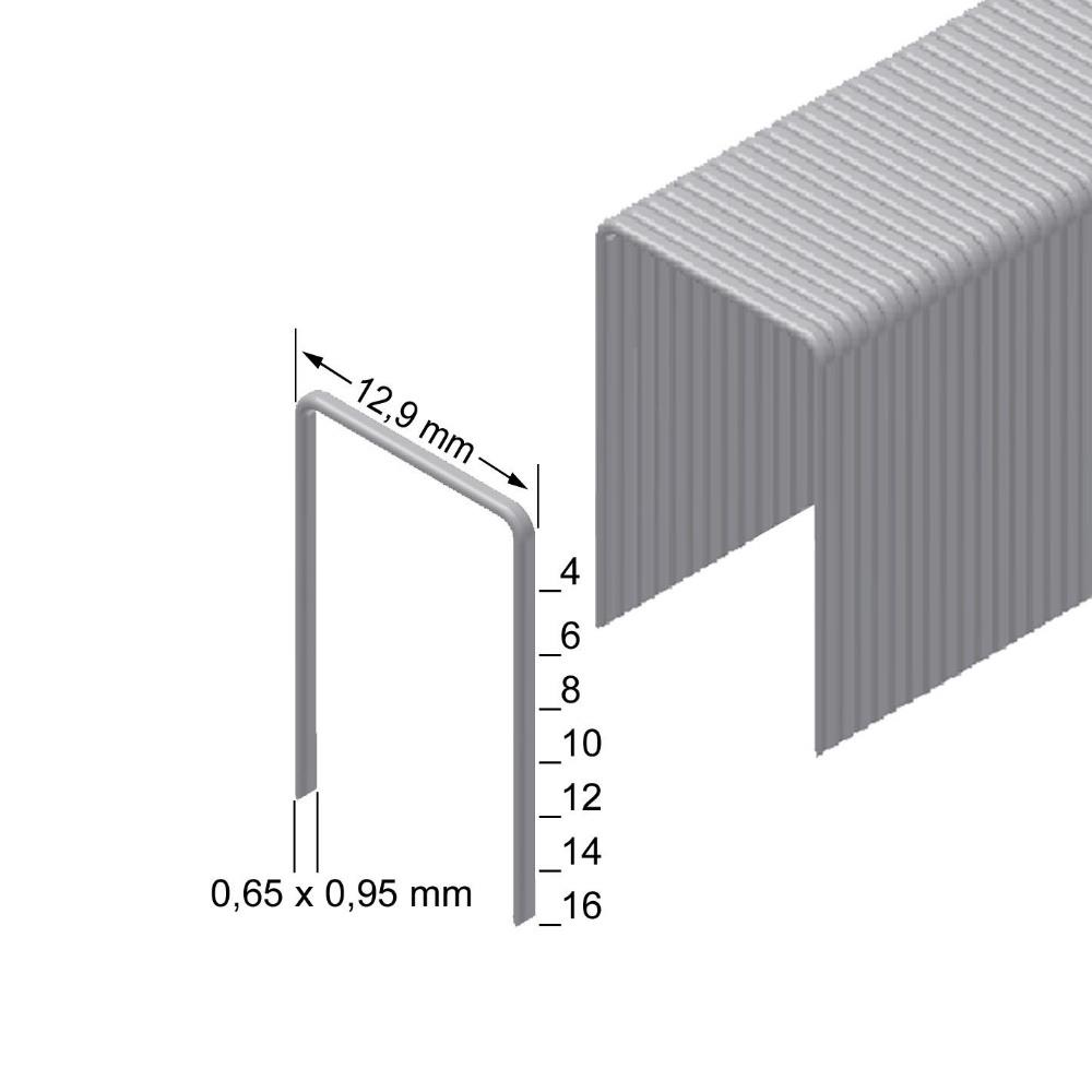 Prebena Heftklammern Typ A 10 mm, CRF - rostfrei (Typ 380/10), VE 8 mill, UV 18 Pakete