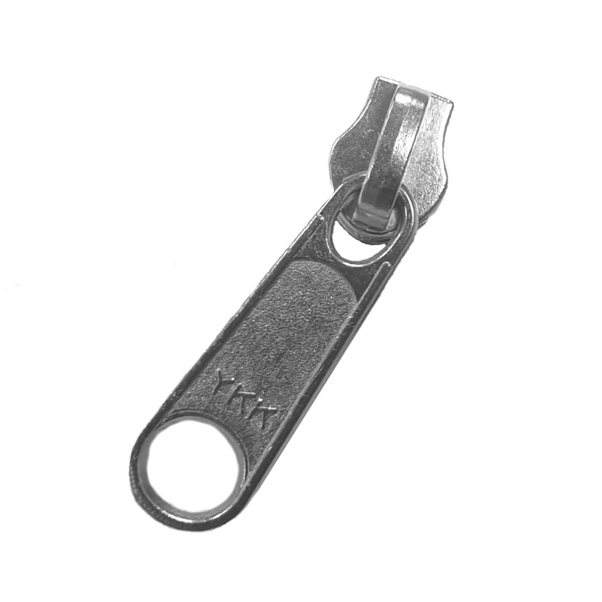 Schieber YKK-Reißverschluss 5er Kette Metall, Typ 5mm, VE 1 Stück, UV Paket 100 Stück