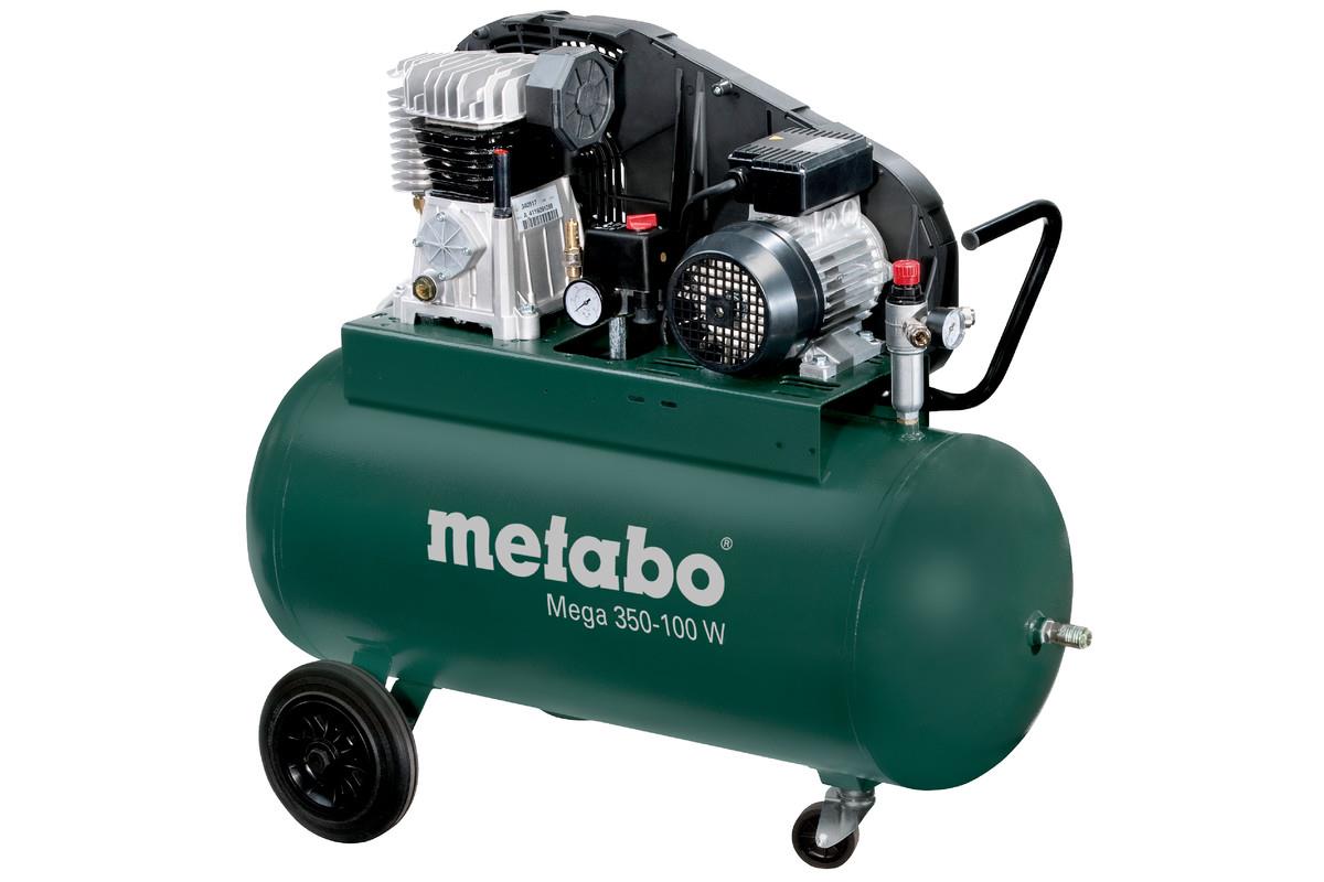 Metabo Kompressor MEGA 350-100 W, 350 l/min, 90 Liter, 10 bar Metabo Kompressor MEGA 350-100 W, 350 l/min, 90 Liter, 10 bar