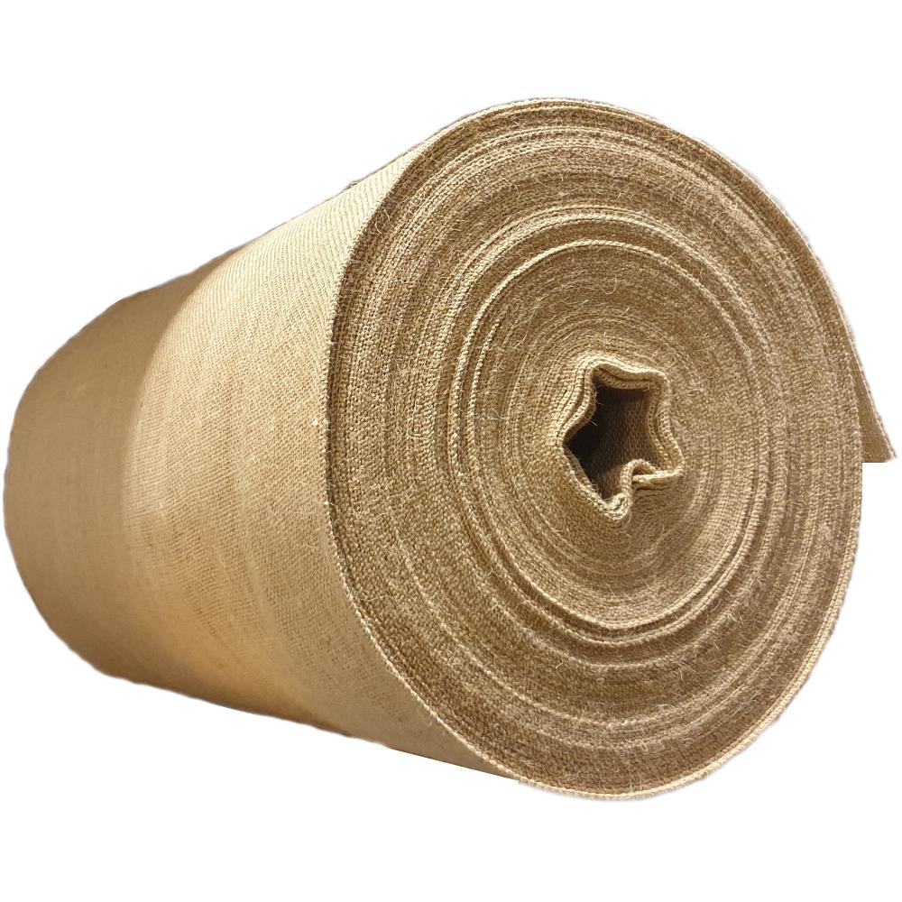 Jute DWB 520 g/m2, Bagging/Theaterleinen, 190 cm breit, 25 m, doubliert gelegt, lfm ab 5m