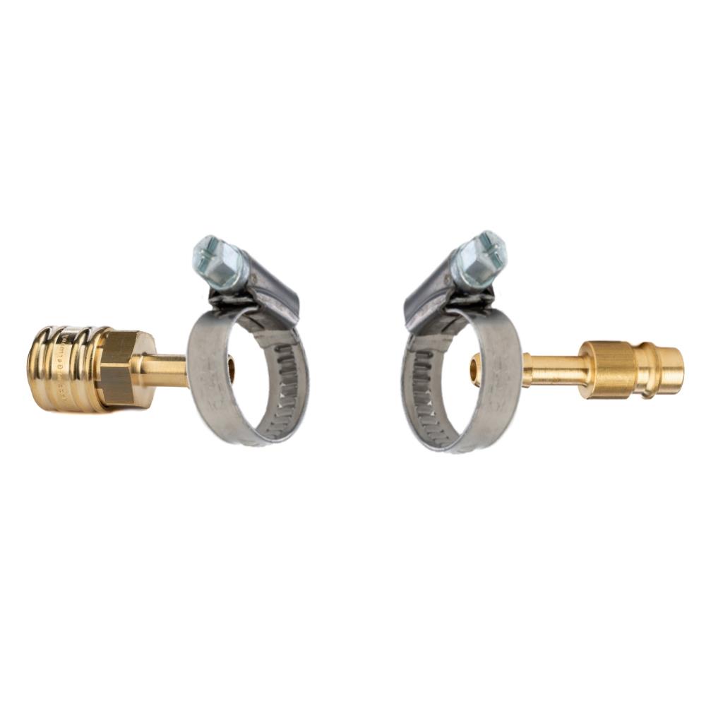 Set - Schnellkupplung komplett 6mm (Set: Kupplung, Stecktülle und 2x Schraubklemme)