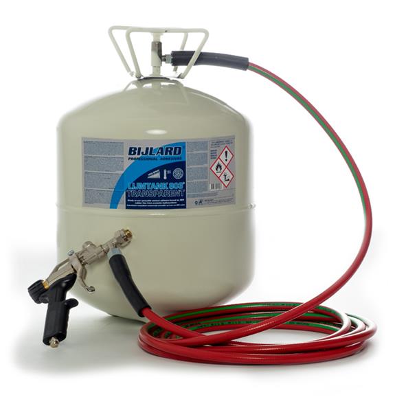 Set: Bijlard 803 Tank, transparent, 19 Liter, mit Pistole und Schlauch