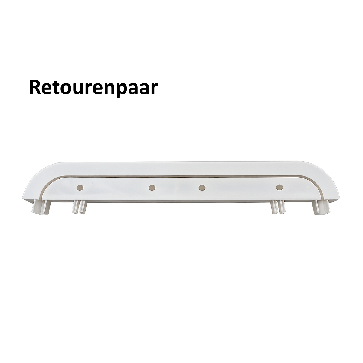 Rundbogen/Retoure für SM-Plusschiene, 1-läufig, VE 1 Stück, 1 x rechts, 1 x links