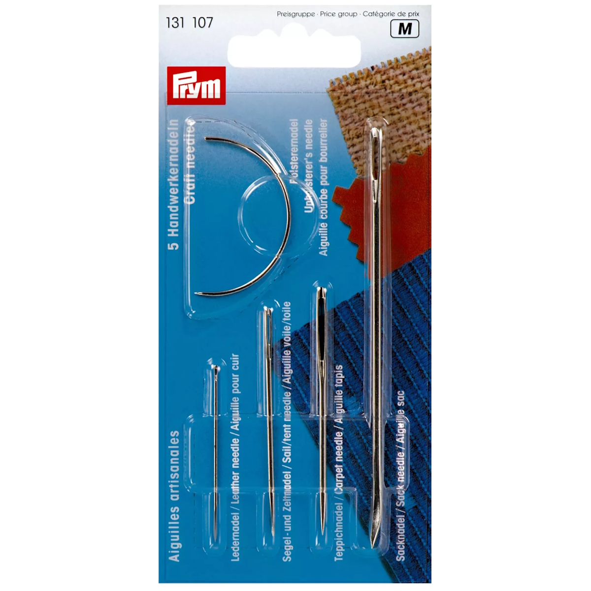 Handwerkernadeln, 5 Stück, Set (131107), Handnähnadeln, VE 5 Nadeln