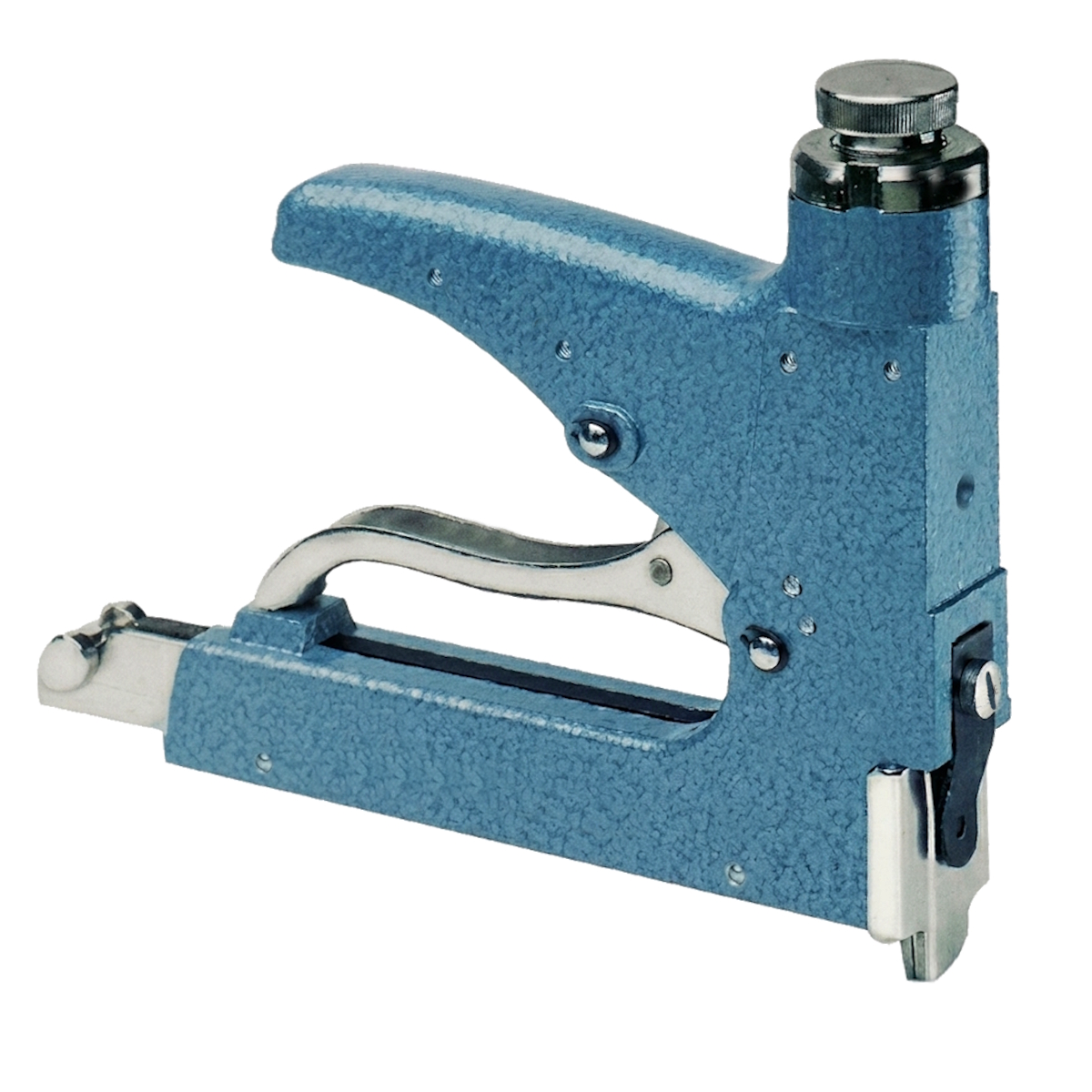 Handtacker 58 mit Nase (wie Esco 58) zum Polstern für Klammern Typ 58, 6-14mm, Handheftpistole, robust mit Zughebel