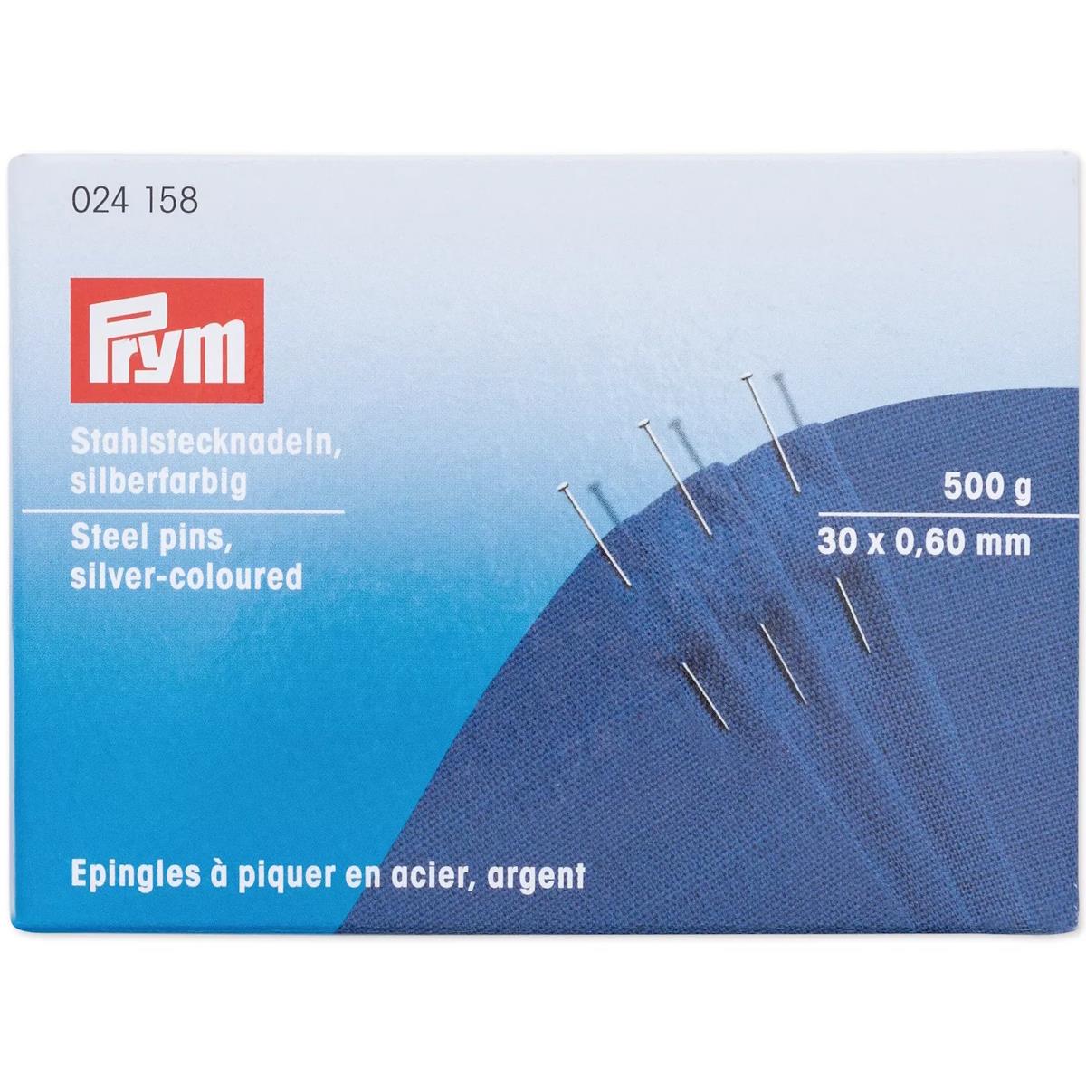 Stahl-Stecknadeln Nr.6 extra fein, 30 mm lang x 0,6 mm, 500g (024158), VE 1 Paket(e)