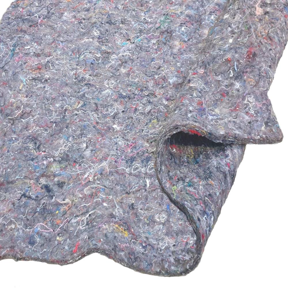 Lagenwatte grau, einzelne Lagen, 600g/m2, 120x80 cm, VE 1 Lage, Watte Bo, Polsterwatte