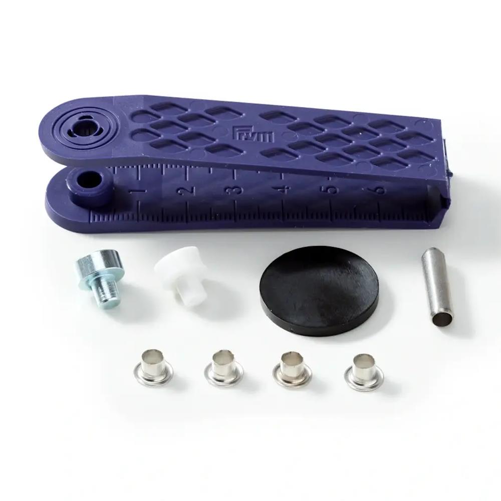 Ösen 4 mm vernickelt (542400), im Set mit Werkzeug, VE 50 Ösen Ösen 4 mm vernickelt (542400), im Set mit Werkzeug, VE 50 Ösen