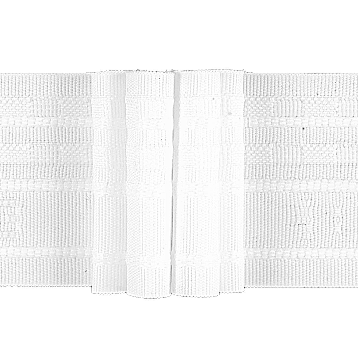 Faltenband 50 mm, weiß, VE 1 lfm, UV 100 m