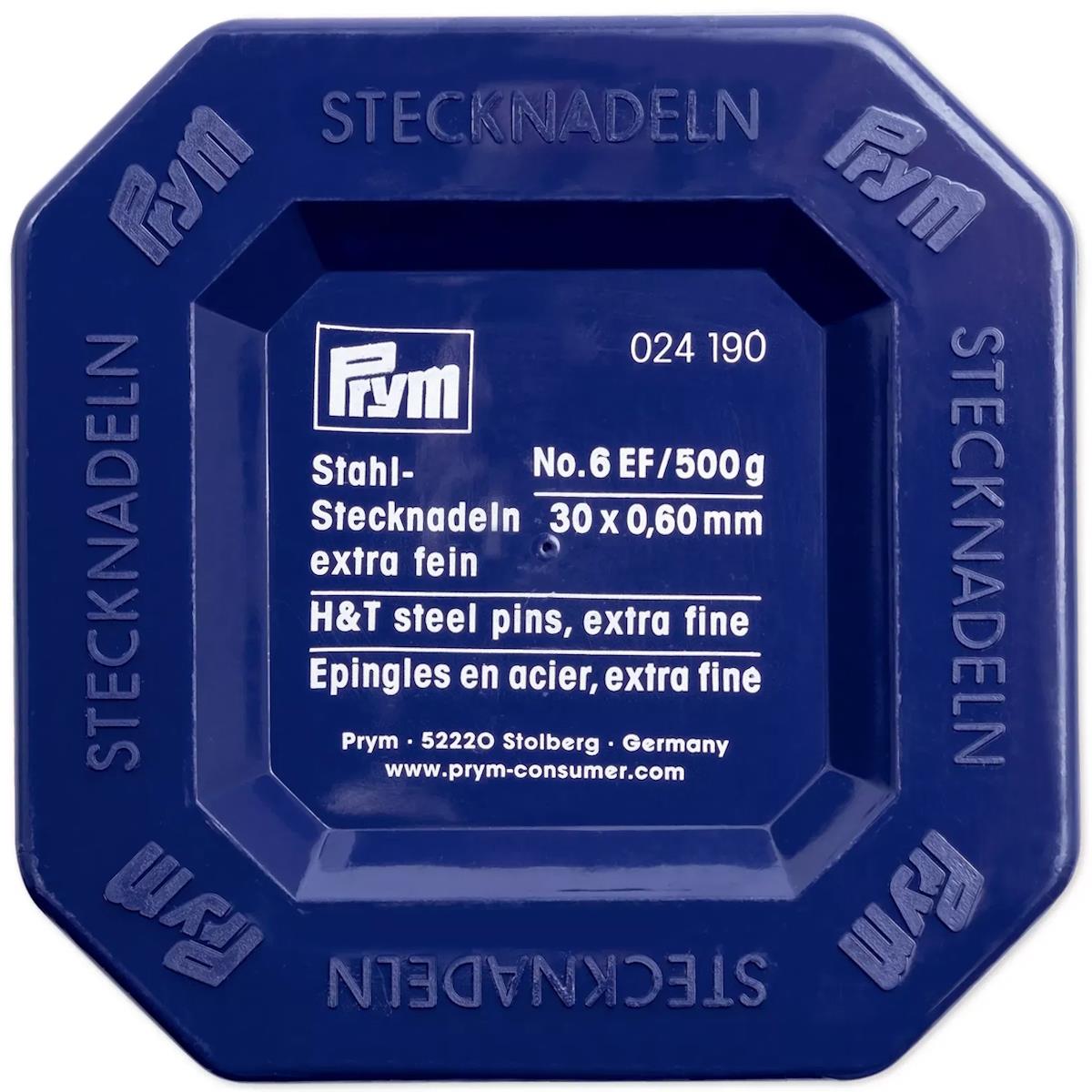 Stahl-Stecknadeln Nr.6 extra fein, 30 mm lang x 0,6 mm, 500g (024190), VE 1 Paket(e)