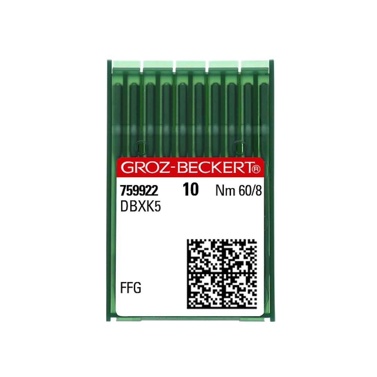 Groz-Beckert DBXK5 FFG 60/8 leichte Kugelspitze, 10 Stickmaschinennadeln