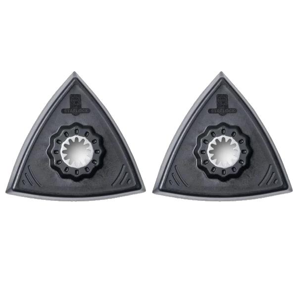 FEIN Schleifplatten-Set, ungelocht, Dreieck, 80mm Kantenlänge, (Starlock) für Multimaster/Multitool
