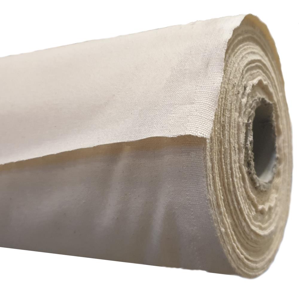 Baumwoll-Nessel fest Spannstoff 180g, 160 cm, rohweiß, VE 5 lfm, Rolle ca. 30m